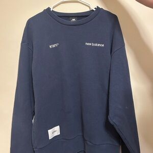 WTAPS x New Balance Navy Crewneck Sweatshirt